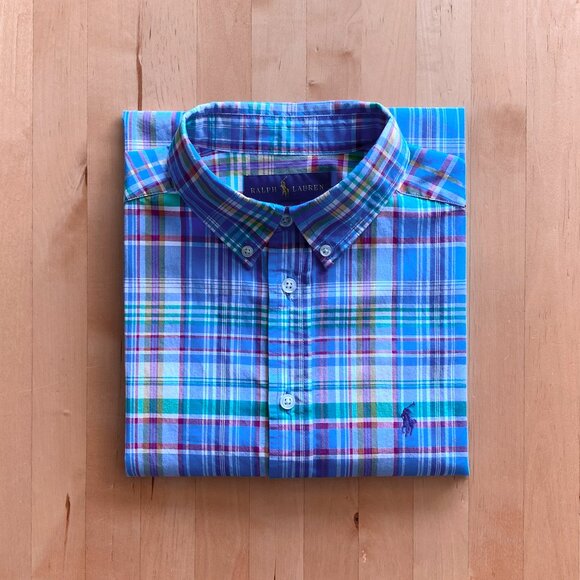Ralph Lauren Short-Sleeve Button-Down Shirt Boys Large - Picture 4 of 4